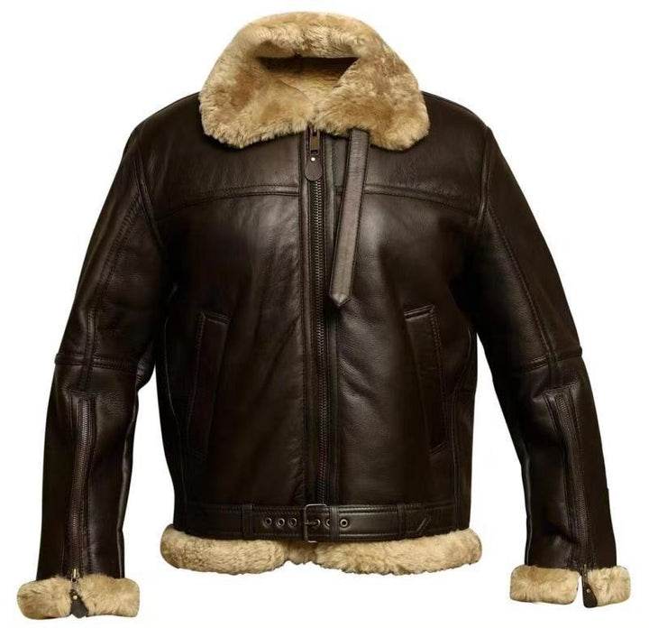 Kristian - Premium jakke i shearling-stil
