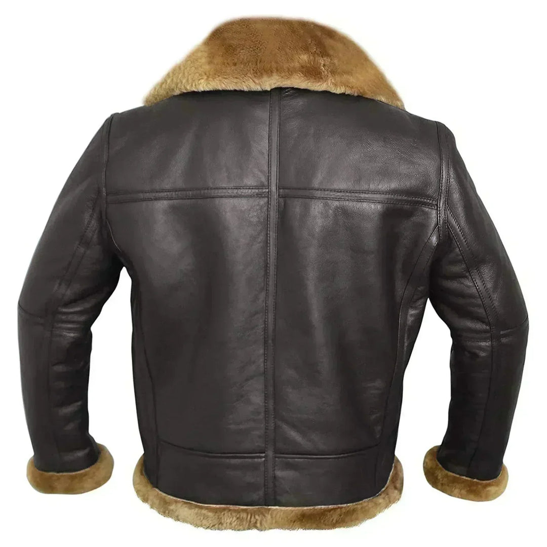 Kristian - Premium jakke i shearling-stil