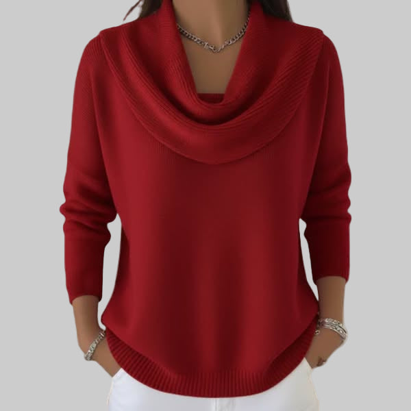 Camila – Elegant Cowl Neck Sweater