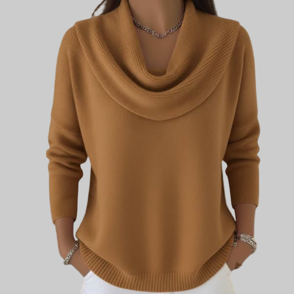 Camila – Elegant Cowl Neck Sweater