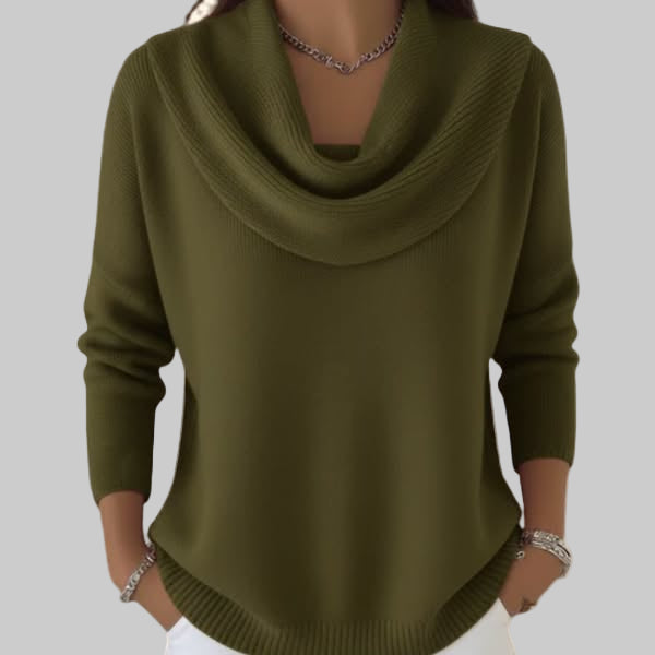 Camila – Elegant Cowl Neck Sweater