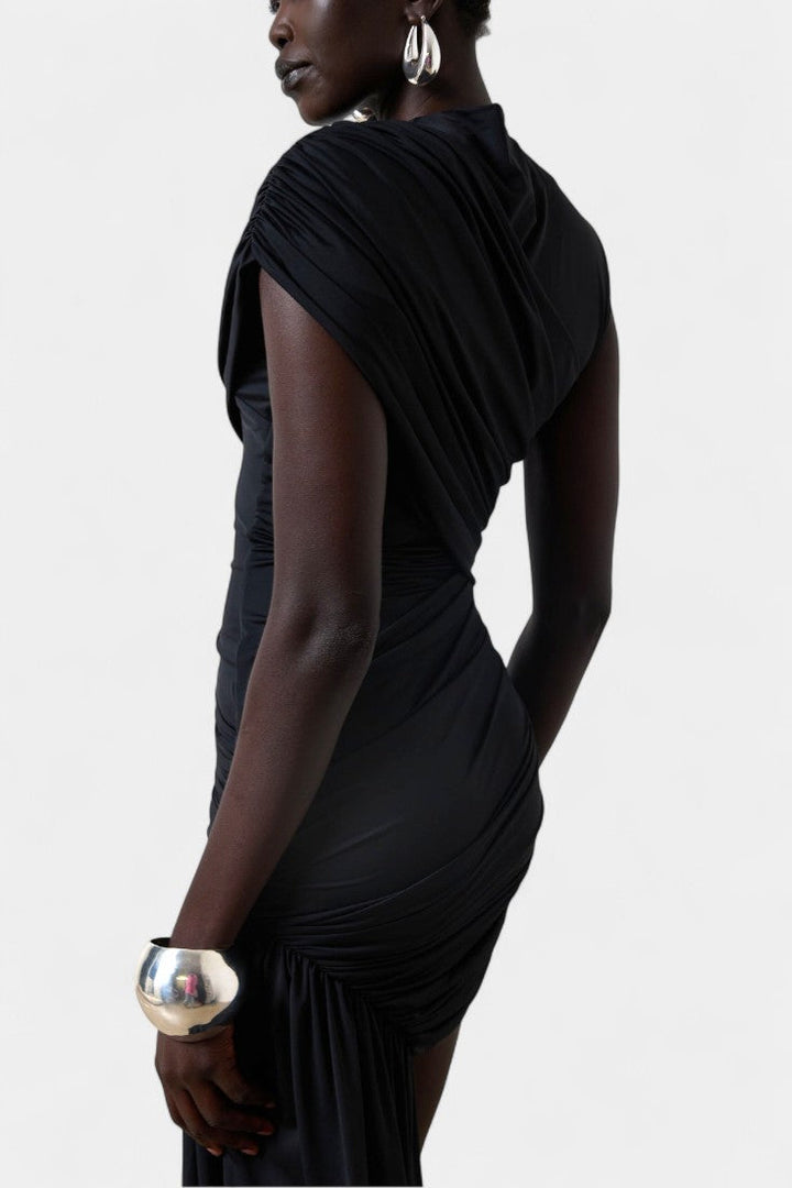 Velia – Asymmetrisk minikjole med plissering