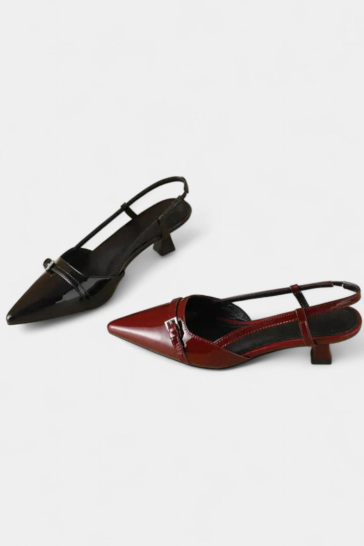 Tiana Mary Janes Slingback med spids snudehæl