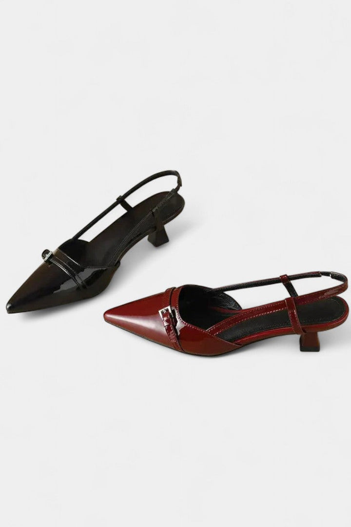 Tiana Mary Janes Slingback med spids snudehæl