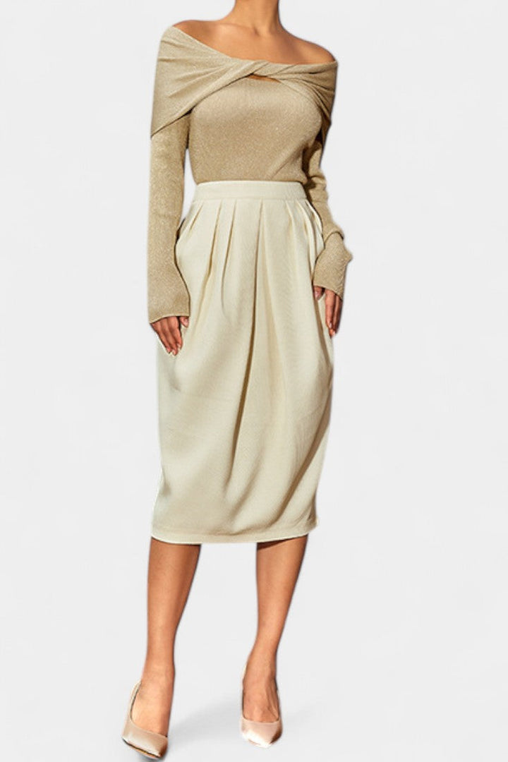 Genie - Bodycon Nederdel med Sideklip