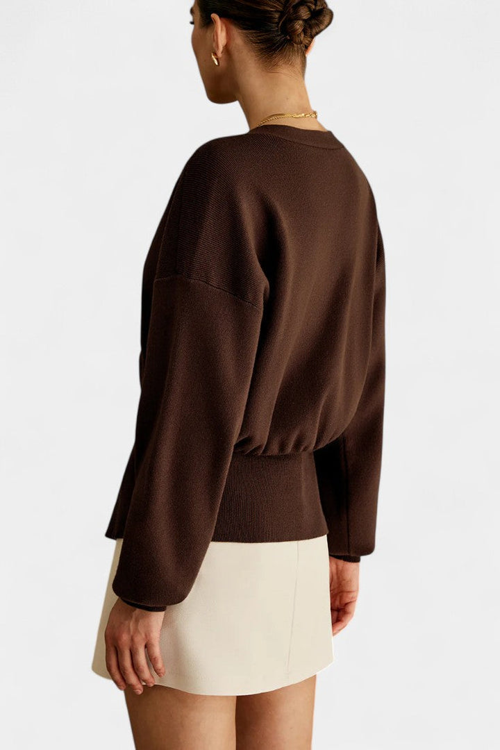 Solferina – Elegant cardigan i gylden nuance
