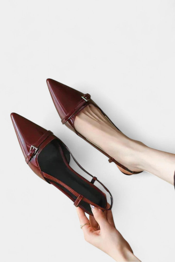 Tiana Mary Janes Slingback med spids snudehæl