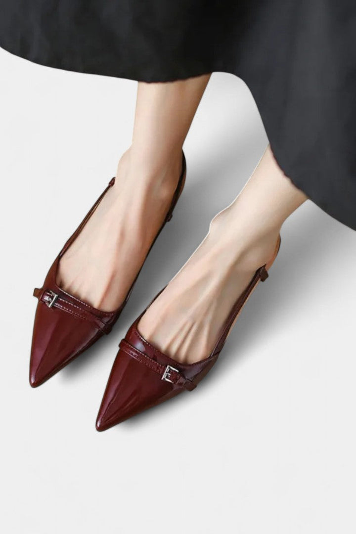 Tiana Mary Janes Slingback med spids snudehæl