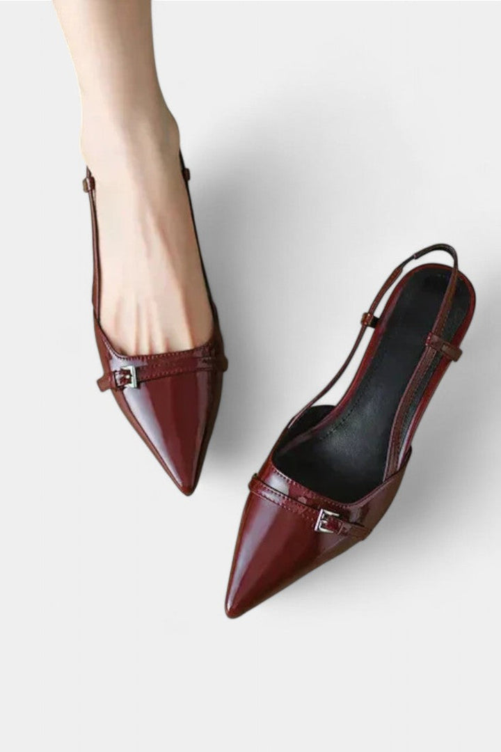 Tiana Mary Janes Slingback med spids snudehæl