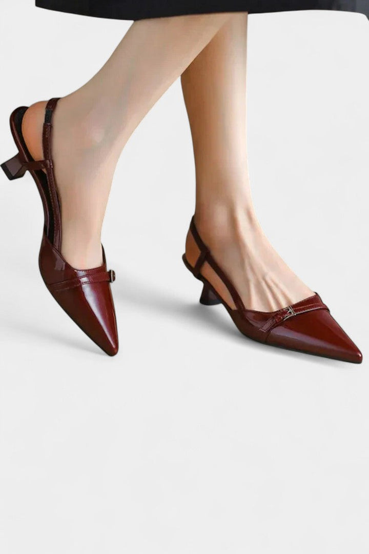 Tiana Mary Janes Slingback med spids snudehæl