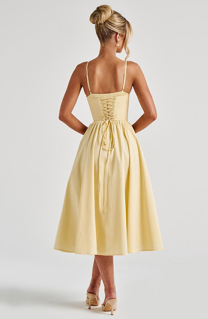 Grace – Elegant korset midikjole