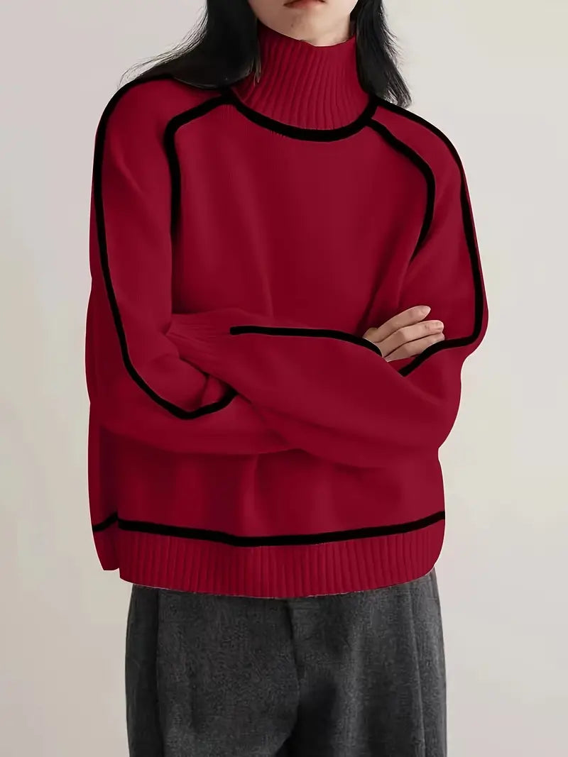 Clara – Elegant Rullekrave Sweater
