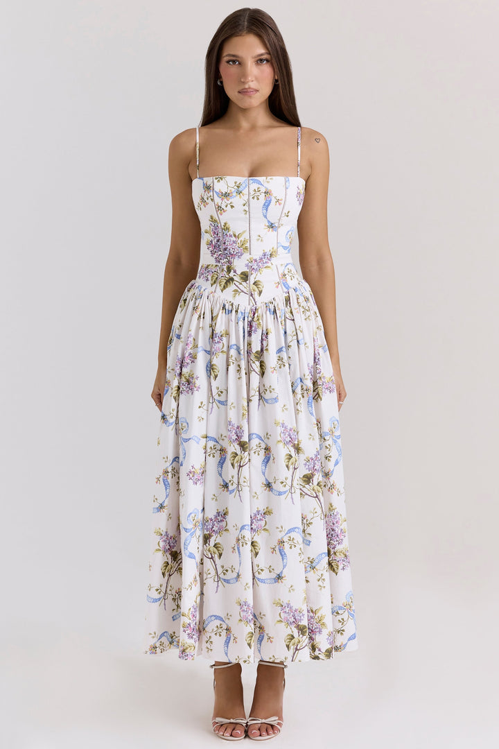Ysabella – Romantisk vintage båndkjole