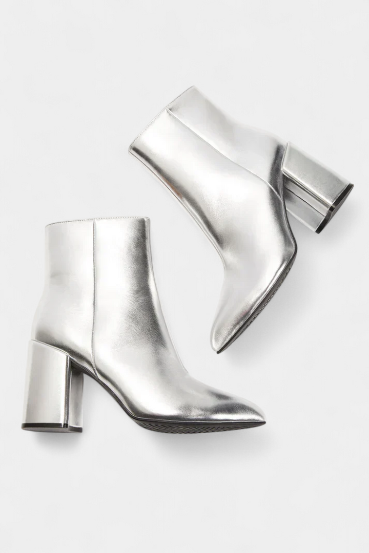 Ralica – Elegante metalliske ankelstøvler